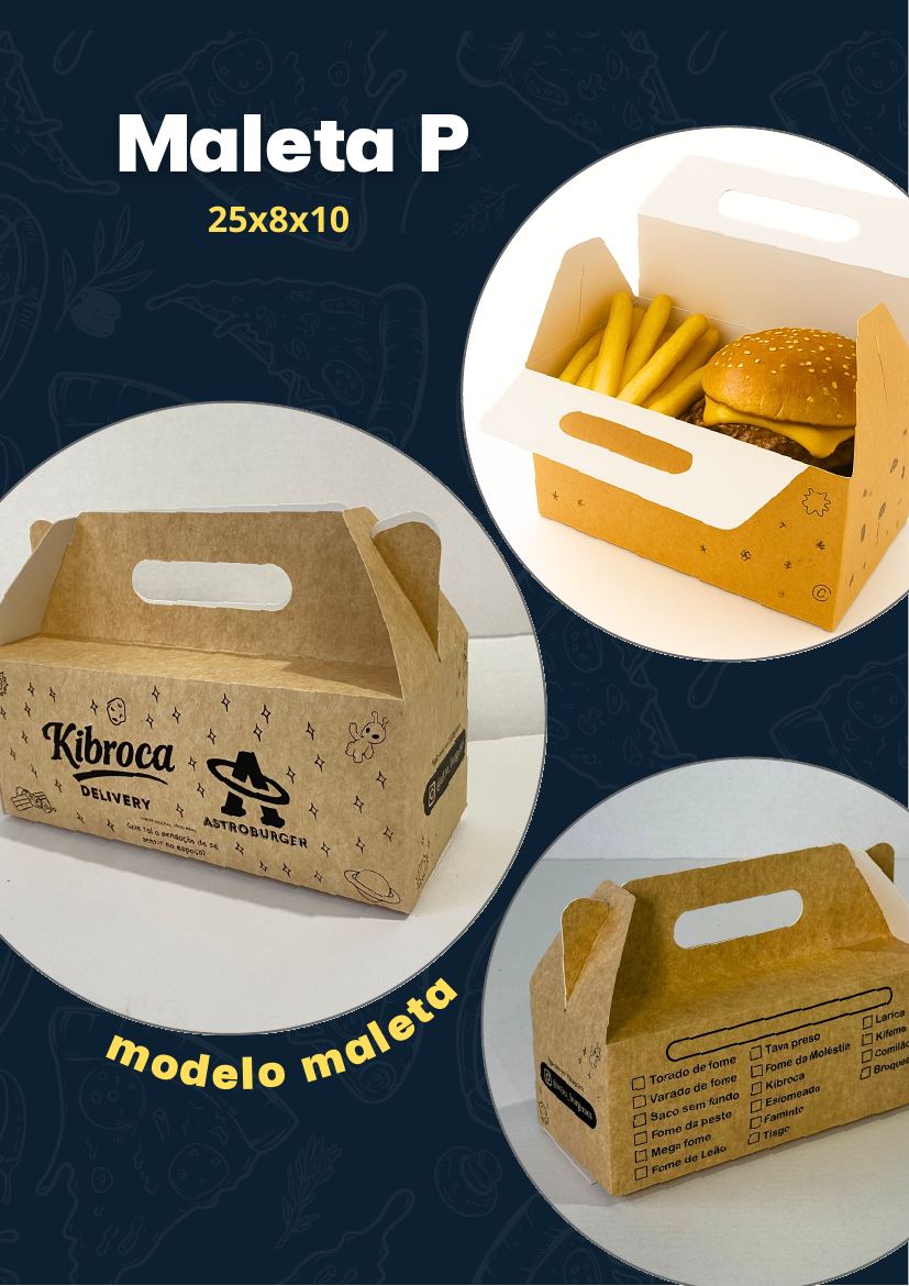 Oitavada 25 e 30cm para combos — MSM Embalagens